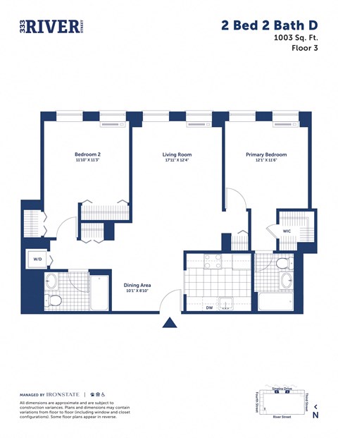 this floor plan is an approximation of our 2 bed 2 bath d floor plan